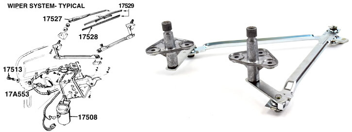 windshield wiper diagram